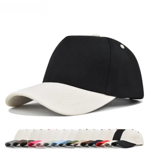 H004161b89d47405dbff9b54409b3ca42z.webp Two-Tone 5-Panel Mesh Trucker Cap