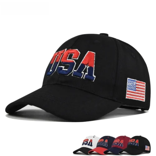 3D Embroidered USA Baseball Cap