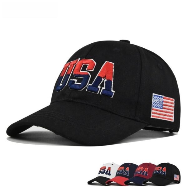 3D Embroidered USA Baseball Cap