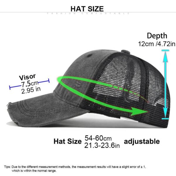 Distressed Ripped-Brim Dad Cap