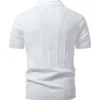 Men's Knit Polo-Collar Short Sleeve T-Shirt