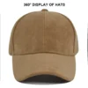 Faux Suede Baseball Cap