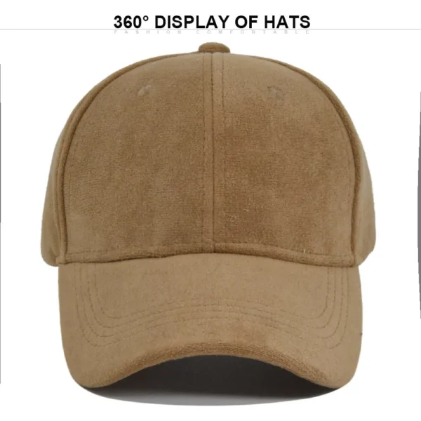 Faux Suede Baseball Cap