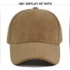Faux Suede Baseball Cap