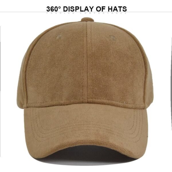Faux Suede Baseball Cap