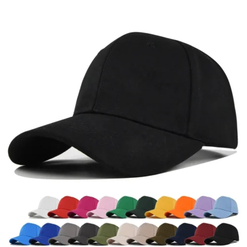 H3b808034787e41b68d5a560001336397L.webp Solid Cotton 6-Panel Baseball Cap