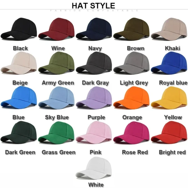 H438b67fd4606450aaf6a1796a31506b90.webp Solid Cotton 6-Panel Baseball Cap