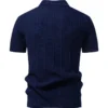 Men's Knit Polo-Collar Short Sleeve T-Shirt