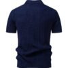 Men's Knit Polo-Collar Short Sleeve T-Shirt
