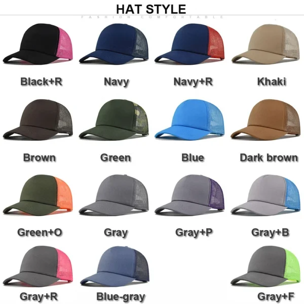 H46d3af413f14471489ab250fa0c02b42H.webp Soft-Crown 5-Panel Mesh Trucker Cap