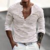 H541bf9632d504f3d85e9bbe00420242dw.jpg_960x960q80.jpg Men's Striped Long Sleeve Casual T-Shirt