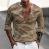 H59c1d94f04aa4a6b8ae656bdd389491cE.jpg_960x960q80.jpg Men's Striped Long Sleeve Casual T-Shirt