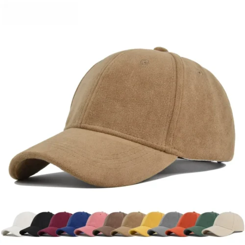 Faux Suede Baseball Cap