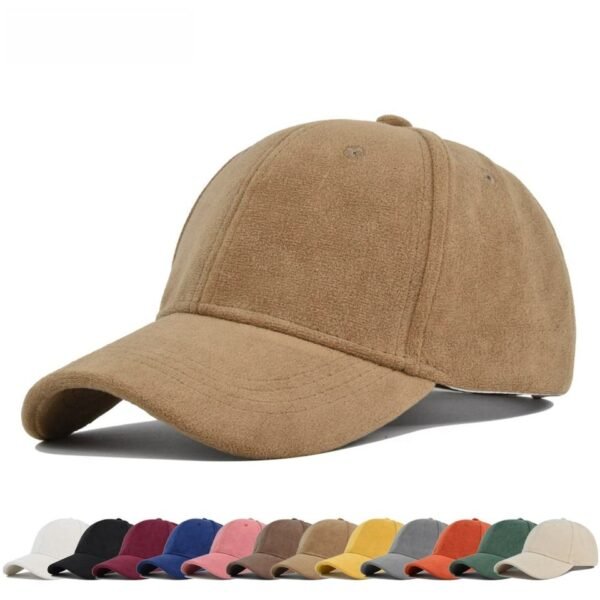 Faux Suede Baseball Cap