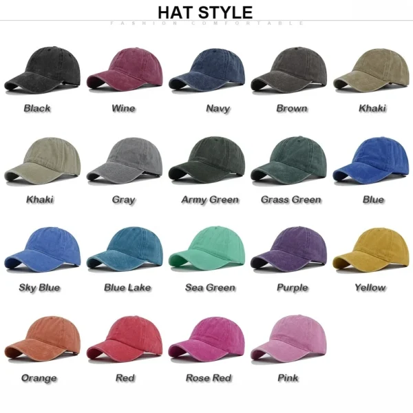 Washed Vintage 6-Panel Baseball Cap