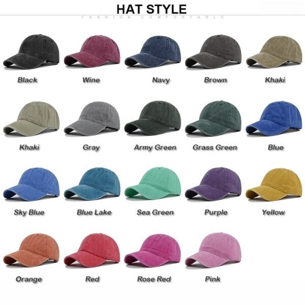 Washed Vintage 6-Panel Baseball Cap