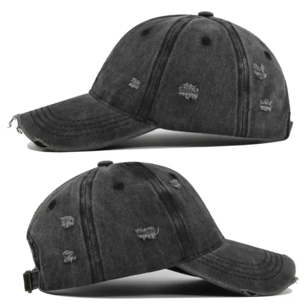 H707b78d1b2704cbe9da1bdc5ae71d89aw.webp Distressed Washed 6-Panel Dad Cap