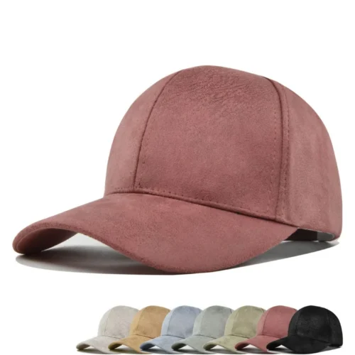 Faux Suede Duckbill Baseball Cap