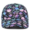 H8fa738471b3848ea9dd633088167ba1f1.webp Halloween Skull & Pumpkin Print Cap