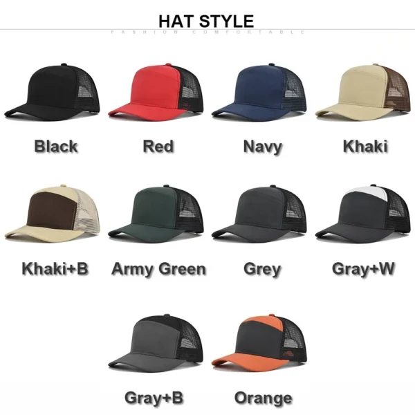H9254a9f5e1c24fd6b5943cd9e9b04660r.webp 7-Panel Mesh Trucker Snapback