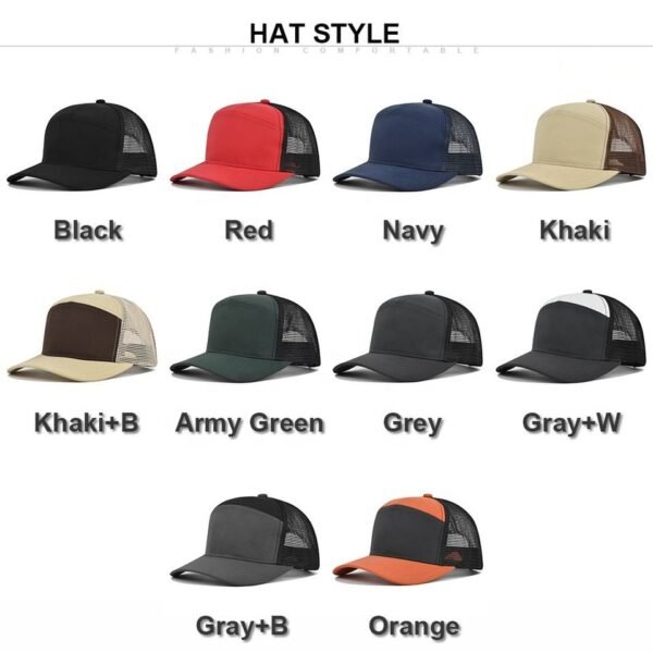 H9254a9f5e1c24fd6b5943cd9e9b04660r.jpg_960x960q80.jpg 7-Panel Mesh Trucker Snapback