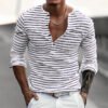 Ha5585fdff2a848f49b6274a4d337c24a8.jpg_960x960q80.jpg Men's Striped Long Sleeve Casual T-Shirt