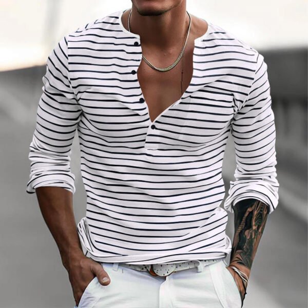 Ha5585fdff2a848f49b6274a4d337c24a8.jpg_960x960q80.jpg Men's Striped Long Sleeve Casual T-Shirt