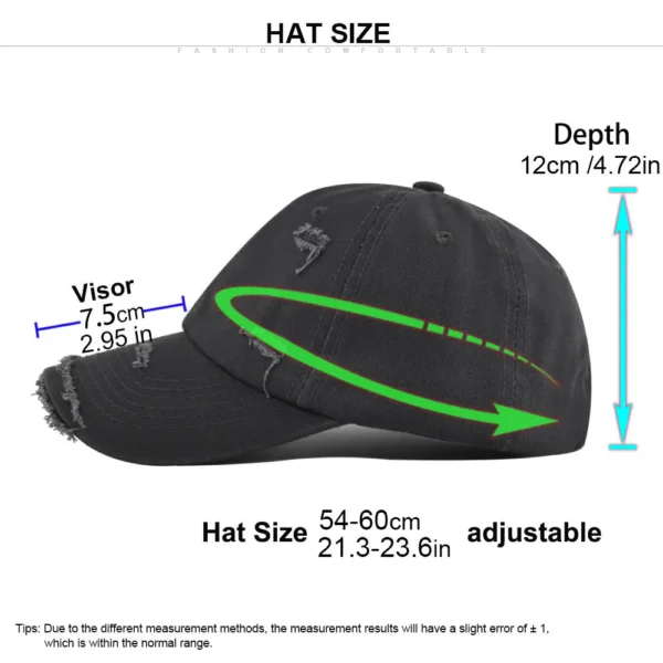 Ha608240113984d1496dee5cc3e2672a1L.webp Solid Distressed Washed Baseball Cap