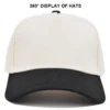 Ha989f018177a426e80a77aea13772da6K.webp Two-Tone 5-Panel Mesh Trucker Cap