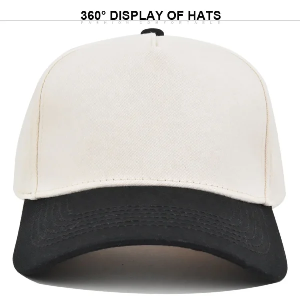 Ha989f018177a426e80a77aea13772da6K.webp Two-Tone 5-Panel Mesh Trucker Cap
