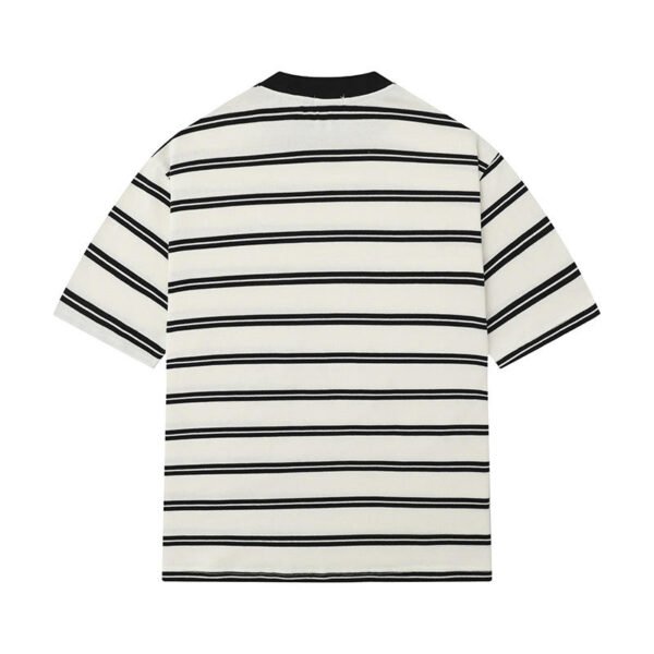 Unisex Retro Striped Cotton T-Shirt