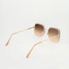Harbor Line Oversized Square Sunglasses
