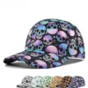 Hb6f200f906004770b4aa3740993413ae6.webp Halloween Skull & Pumpkin Print Cap