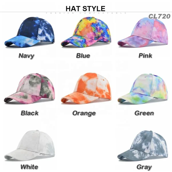Tie-Dye Summer Baseball Cap