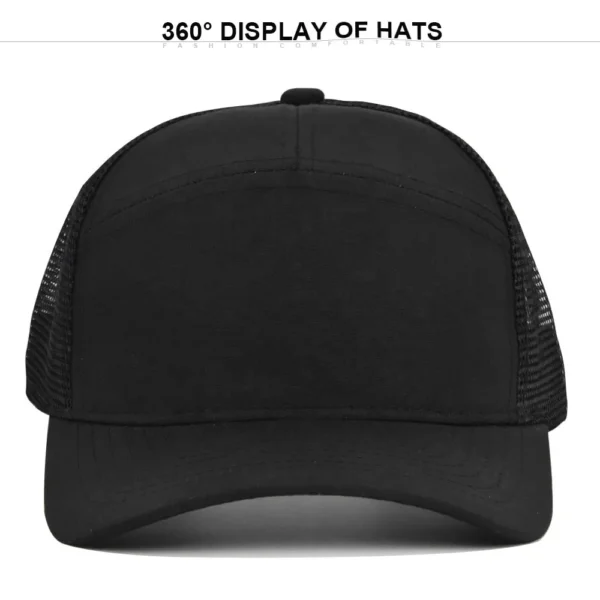 Hbe3f51766fea41a2b948a2ece4b811c0n.webp 7-Panel Mesh Trucker Snapback