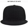 Hc1a44d47d13c486b937ef0b5e0b60d58G.jpg_960x960q80.jpg Solid Flat-Brim Snapback Cap