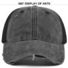 Distressed Ripped-Brim Dad Cap