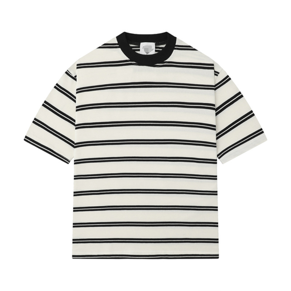 Unisex Retro Striped Cotton T-Shirt