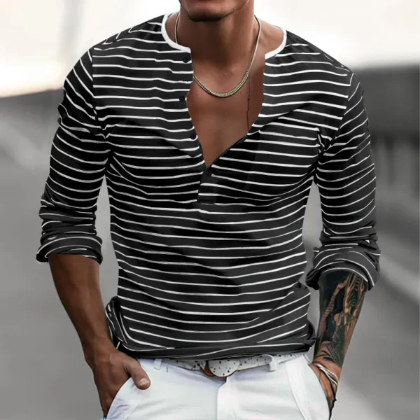 Hc8f8eb1106414ba0bc1d7c2dbd89211da.webp Men's Striped Long Sleeve Casual T-Shirt
