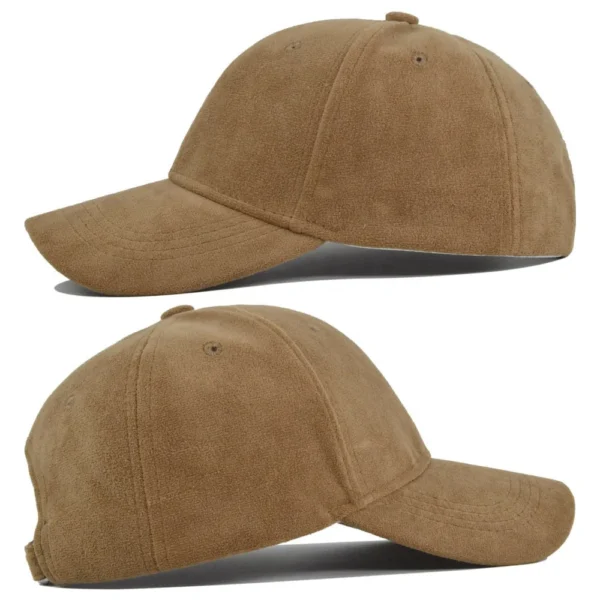 Faux Suede Baseball Cap