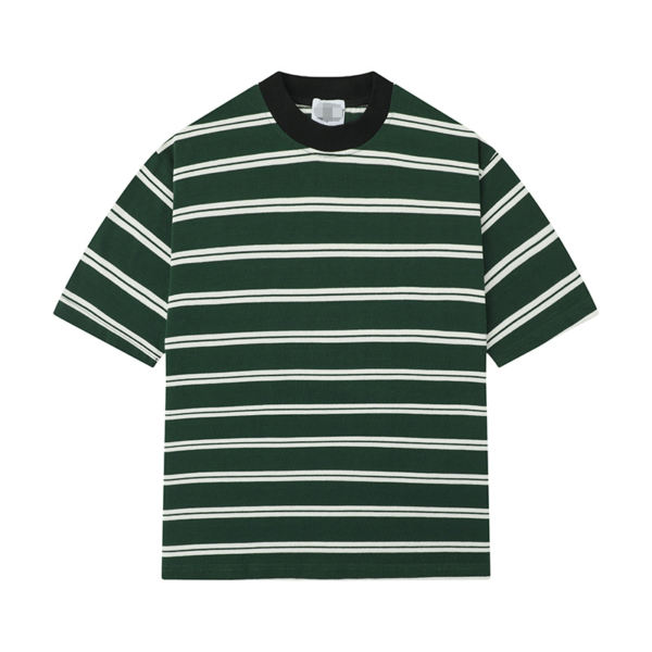 Unisex Retro Striped Cotton T-Shirt