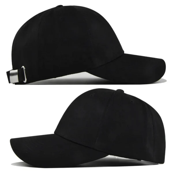 Hef074ea0af524572a8e710ba1f0b8922Q.webp Solid Cotton 6-Panel Baseball Cap