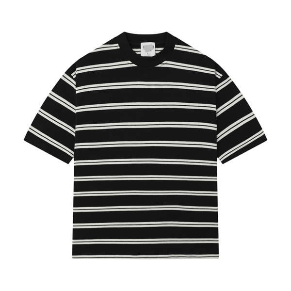 Unisex Retro Striped Cotton T-Shirt